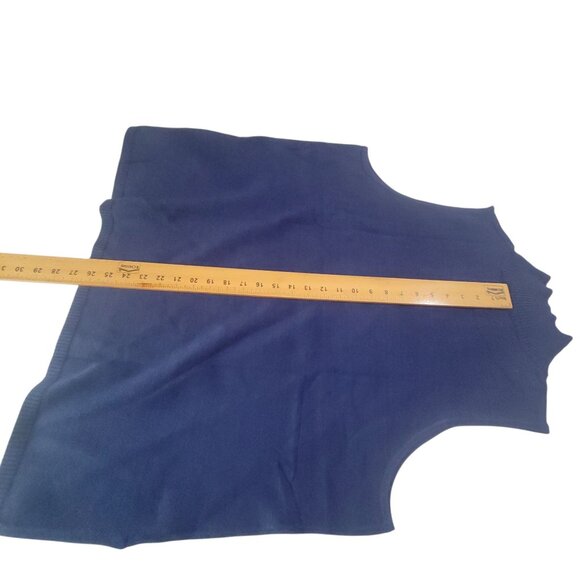 Sleeveless Mock Turtleneck Knit Top In Navy Blue 2X - Picture 9 of 14